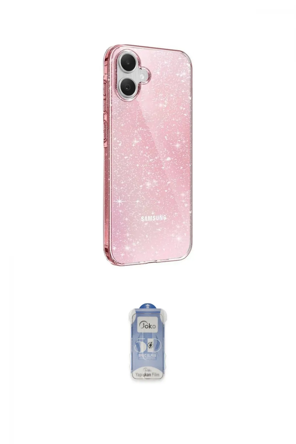 ieg™ Galaxy A05 Kılıf Yankı Doku Prime - Siyah Joko Magic 5D Cam