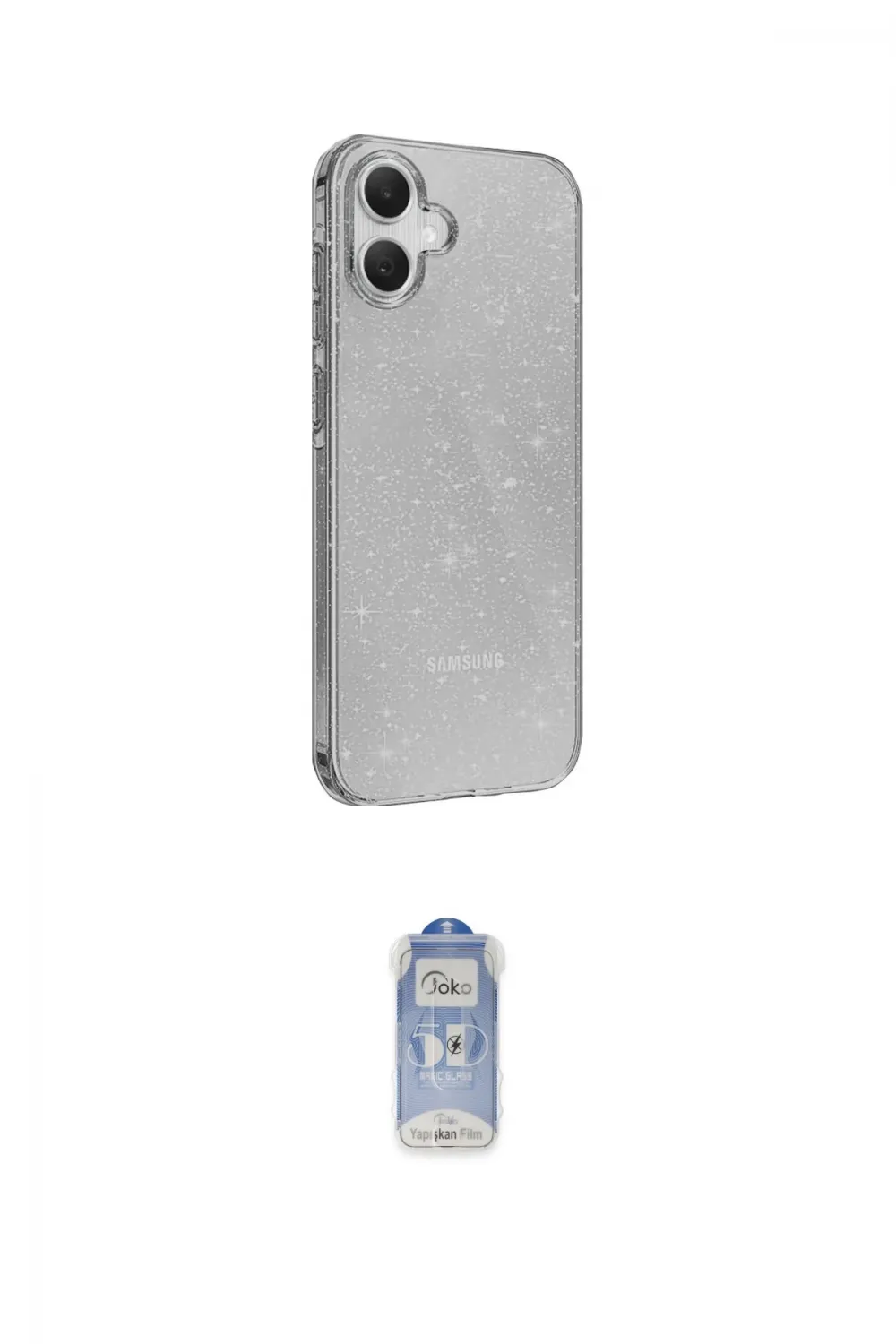 ieg™ Galaxy A05 Kılıf Yankı Doku Prime - Siyah Joko Magic 5D Cam