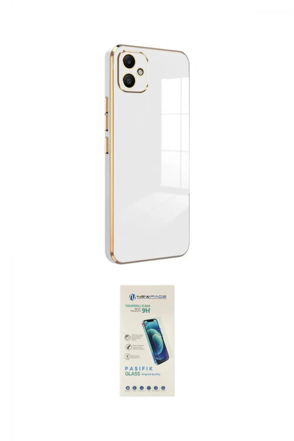 ieg™ Galaxy A05 Kılıf Yankı Serisi - Şeffaf Pasifik Cam Ekran Koruyucu