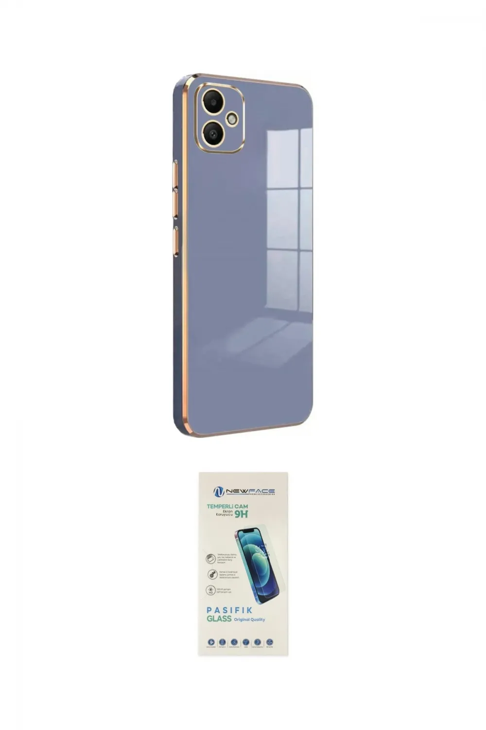 ieg™ Galaxy A05 Kılıf Yankı Serisi - Şeffaf Pasifik Cam Ekran Koruyucu