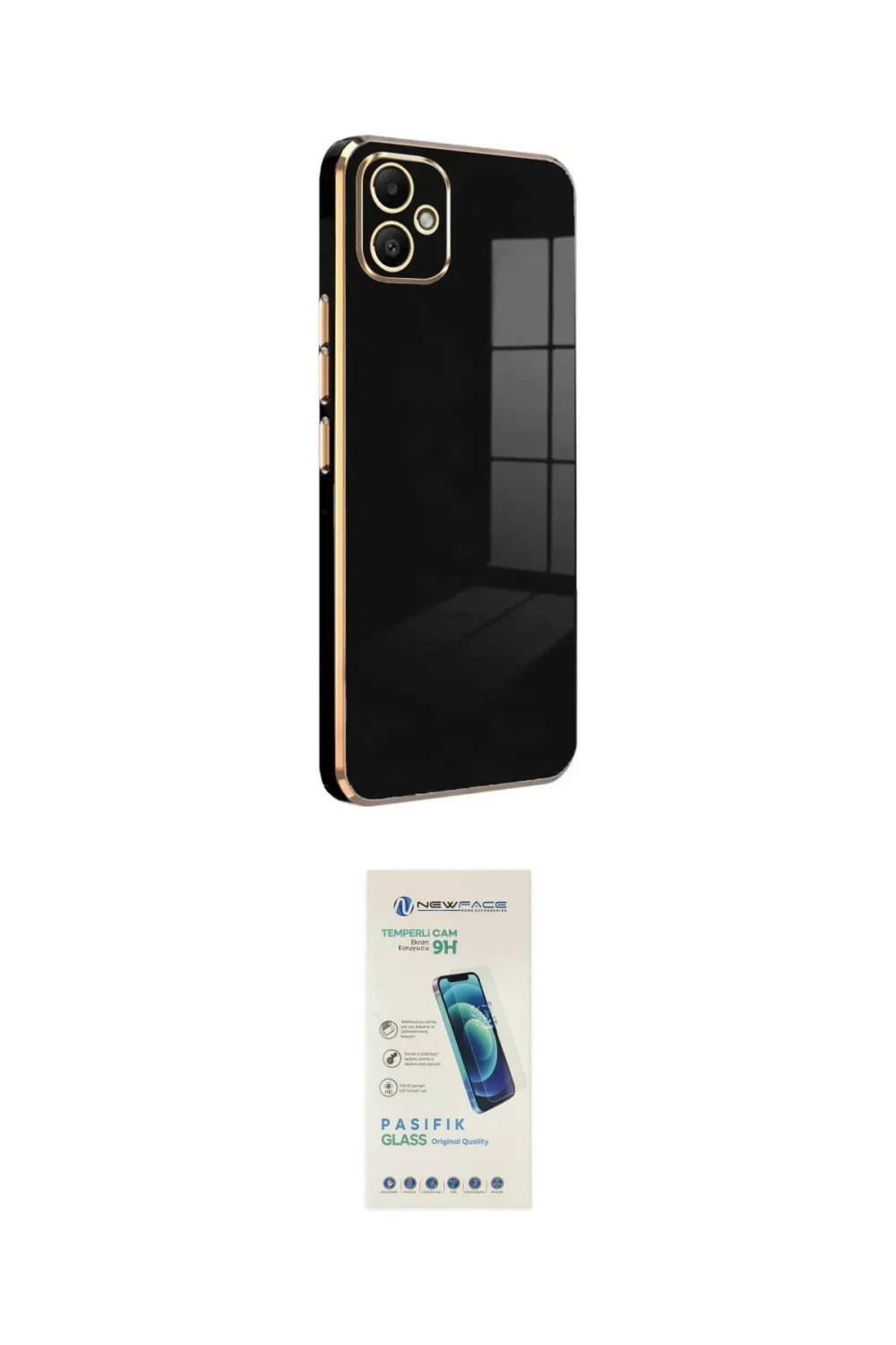 ieg™ Galaxy A05 Kılıf Yankı Serisi - Şeffaf Pasifik Cam Ekran Koruyucu