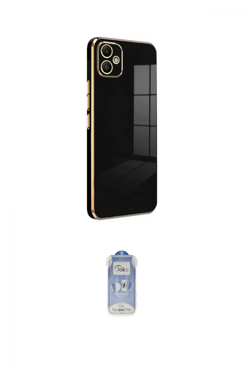 ieg™ Galaxy A05 Kılıf Yankı Serisi - Siyah Joko Magic 5D Cam