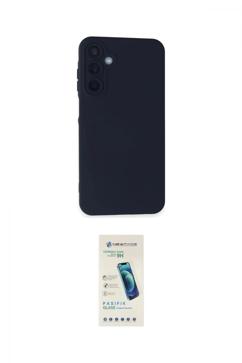 ieg™ Galaxy A05S Kılıf Ahenk Serisi - Şeffaf Pasifik Cam Ekran Koruyucu