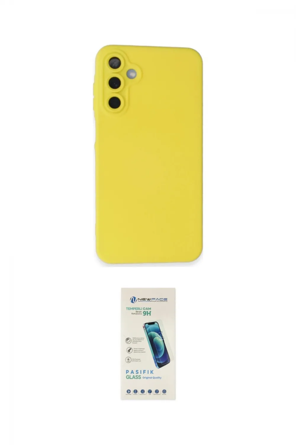 ieg™ Galaxy A05S Kılıf Ahenk Serisi - Şeffaf Pasifik Cam Ekran Koruyucu