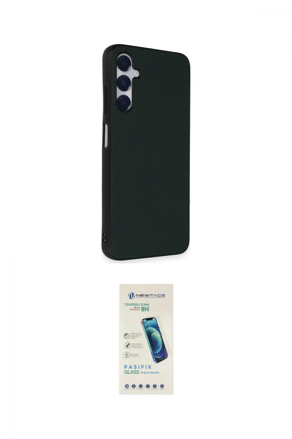 ieg™ Galaxy A05S Kılıf Akış Asil Koleksiyonu - Şeffaf Pasifik Cam Ekran Koruyucu