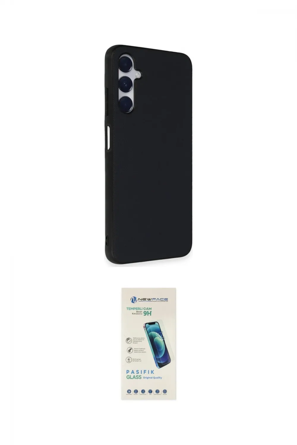 ieg™ Galaxy A05S Kılıf Akış Asil Koleksiyonu - Şeffaf Pasifik Cam Ekran Koruyucu