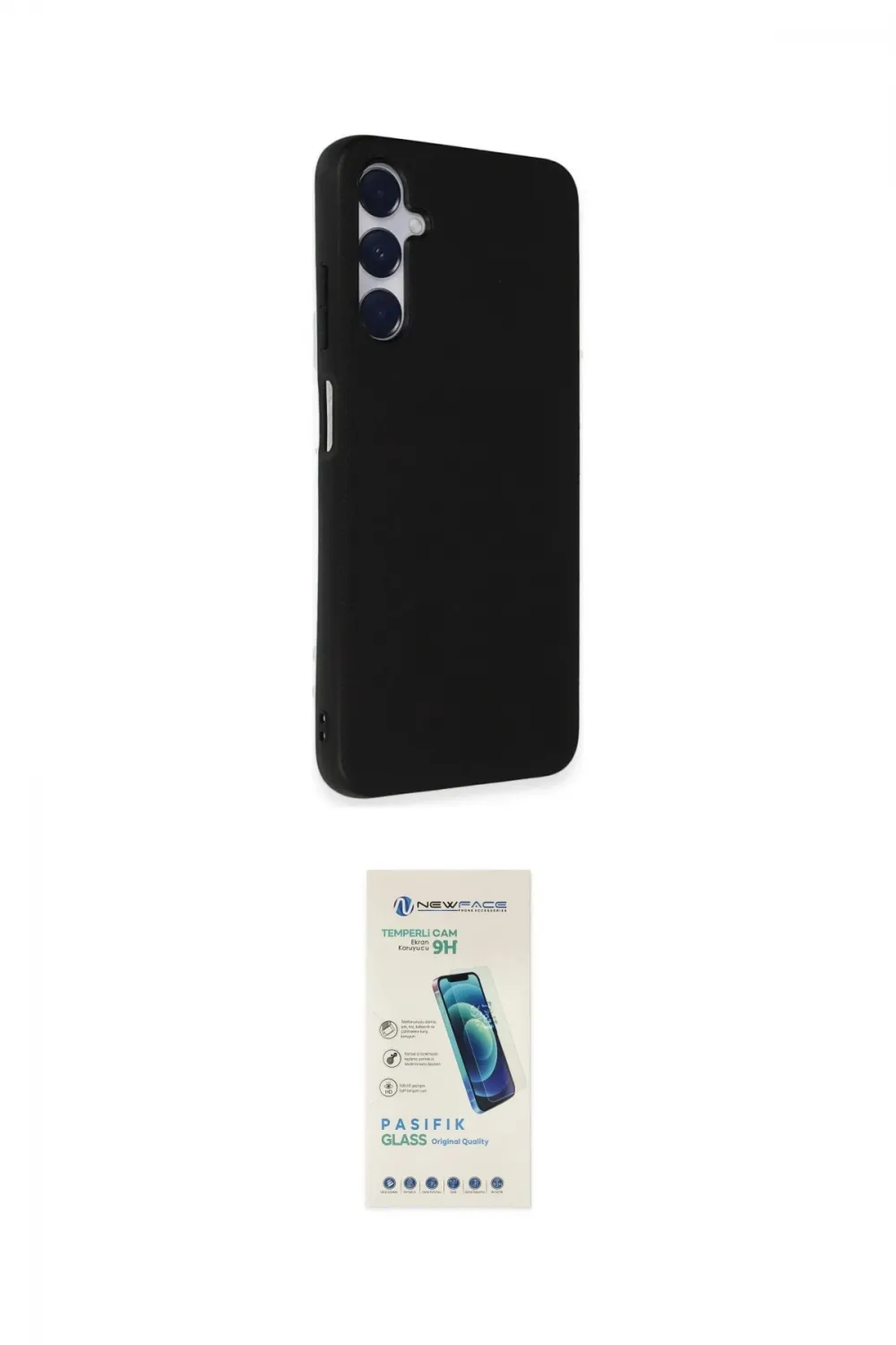 ieg™ Galaxy A05S Kılıf Akış Asil Koleksiyonu - Şeffaf Pasifik Cam Ekran Koruyucu