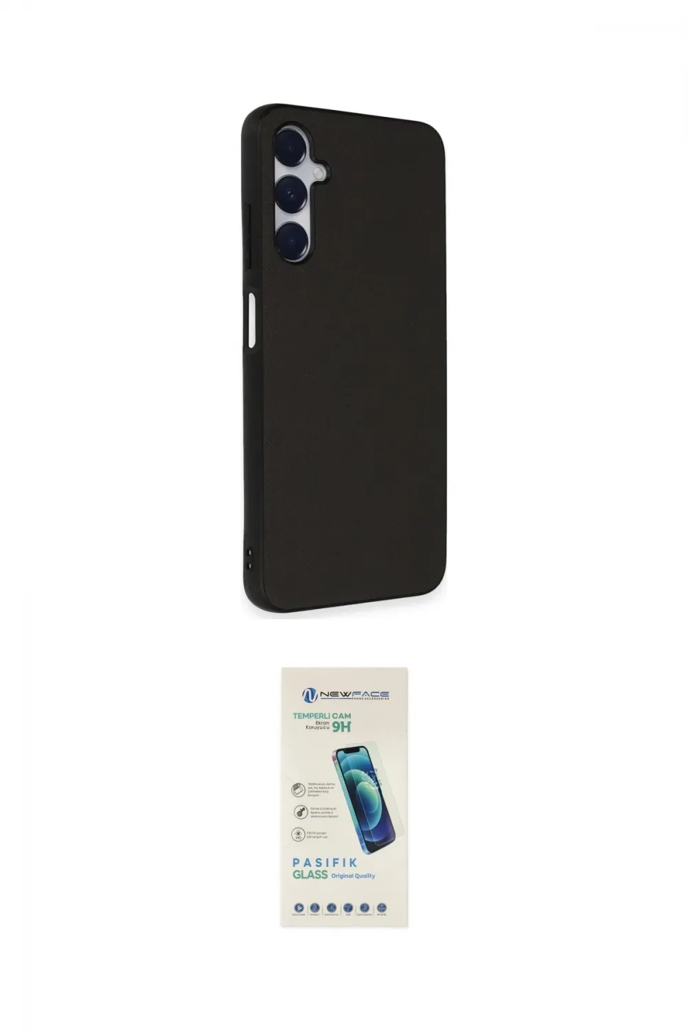 ieg™ Galaxy A05S Kılıf Akış Asil Koleksiyonu - Şeffaf Pasifik Cam Ekran Koruyucu