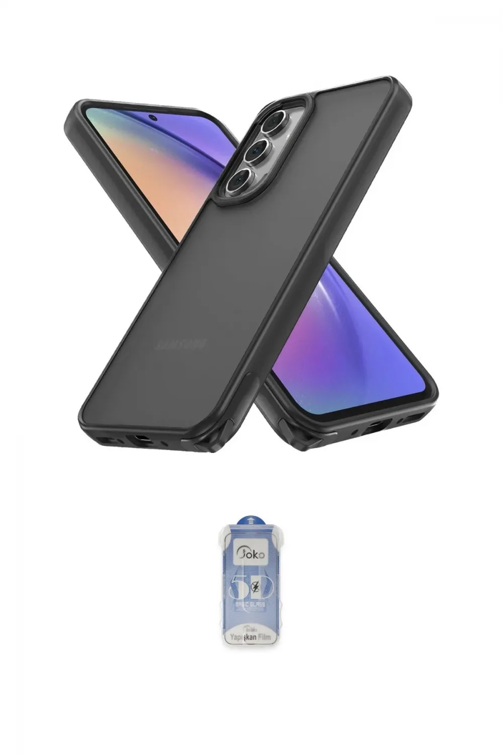 ieg™ Galaxy A05S Kılıf Atlas Form - Siyah Joko Magic 5D Cam