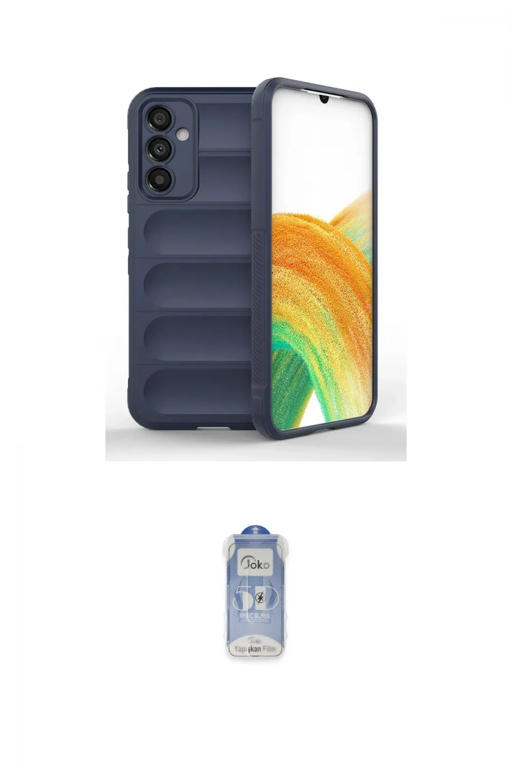 ieg™ Galaxy A05S Kılıf Atlas Koleksiyonu - Siyah Joko Magic 5D Cam