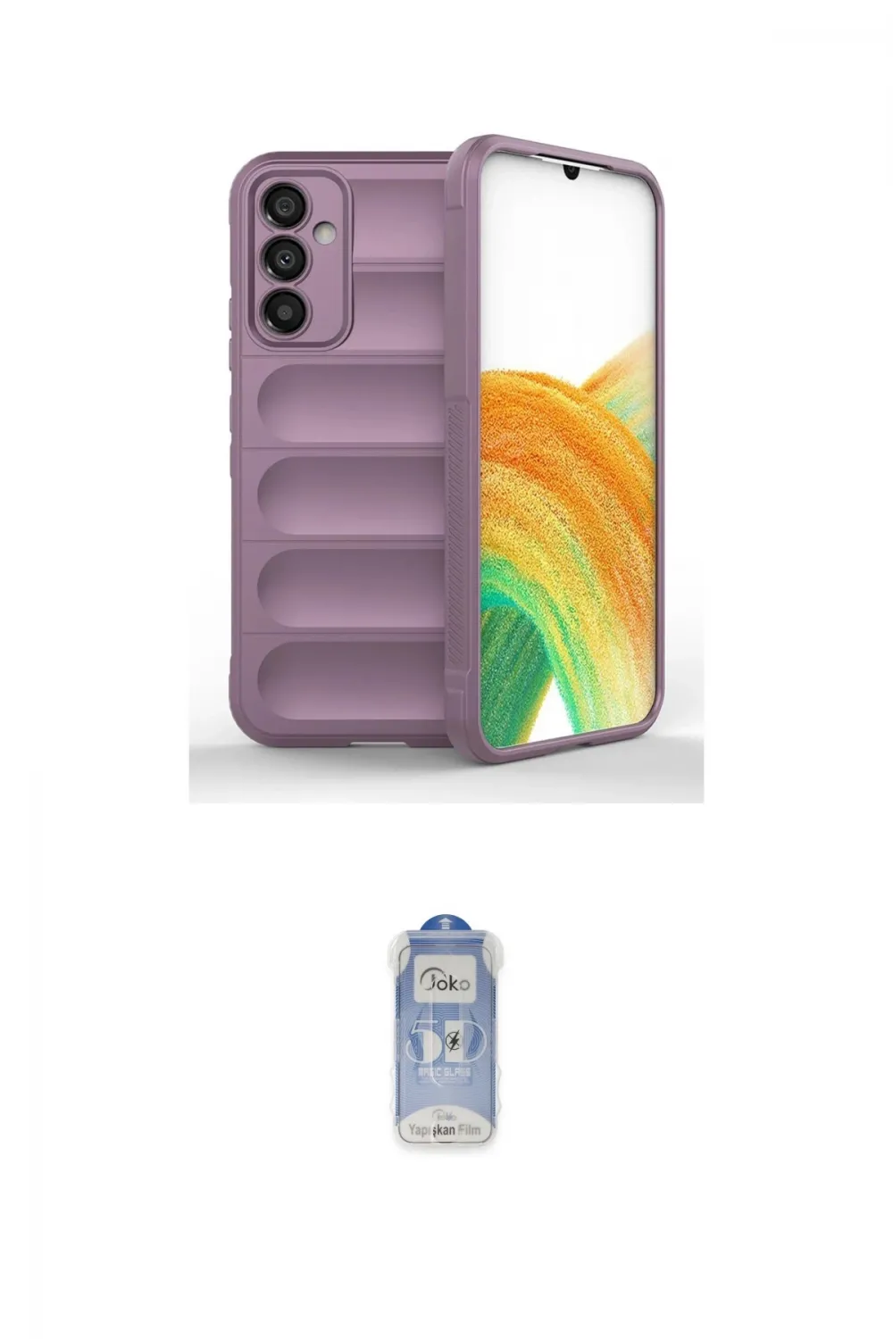 ieg™ Galaxy A05S Kılıf Atlas Koleksiyonu - Siyah Joko Magic 5D Cam
