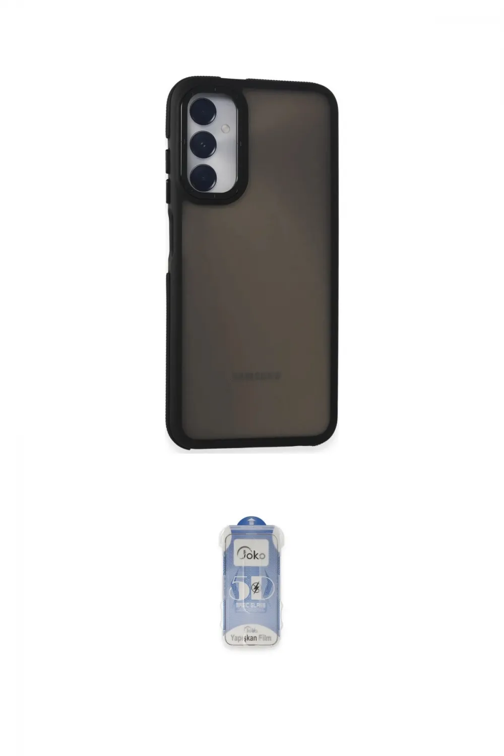 ieg™ Galaxy A05S Kılıf Eksen Işık - Siyah Joko Magic 5D Cam