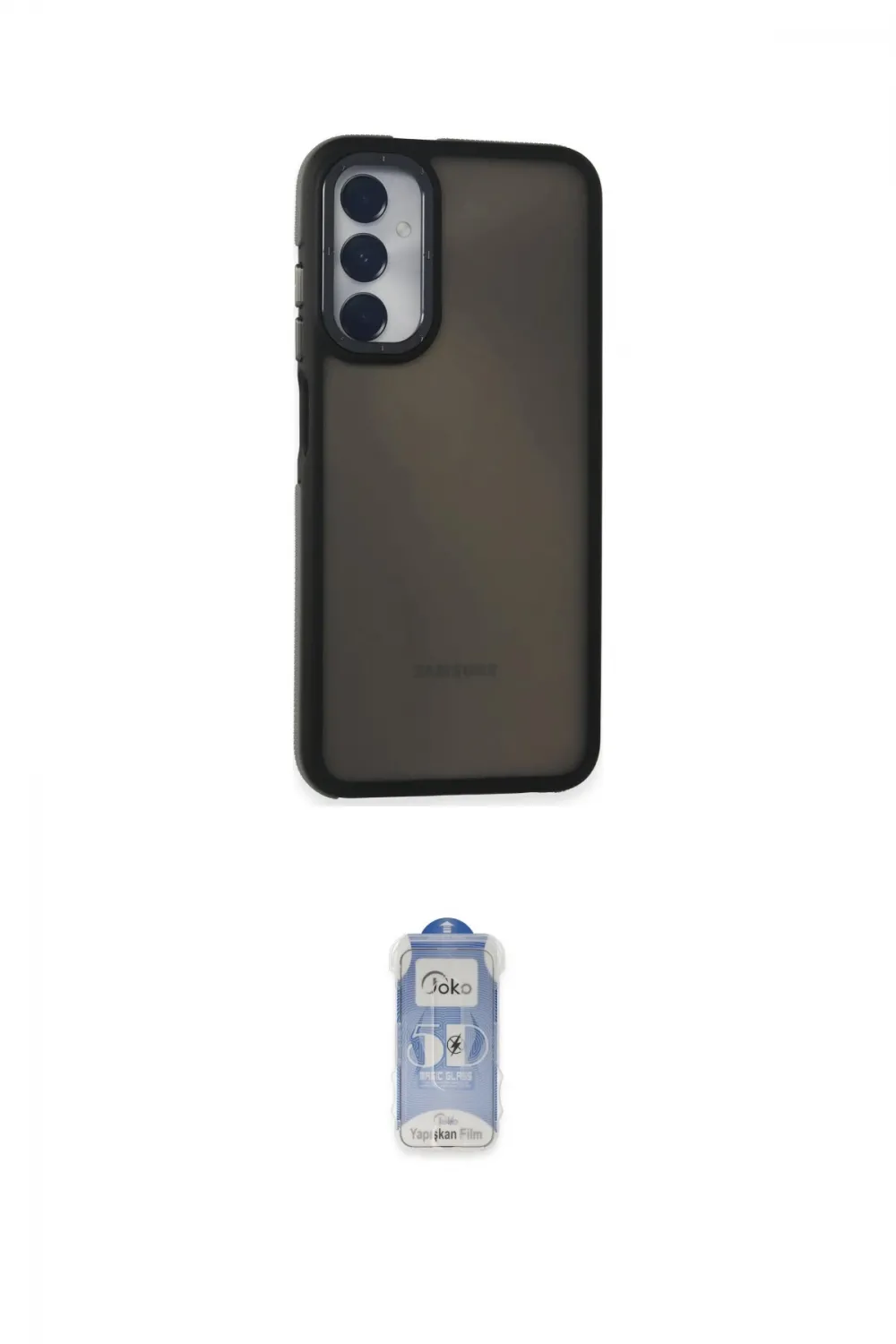 ieg™ Galaxy A05S Kılıf Eksen Işık - Siyah Joko Magic 5D Cam