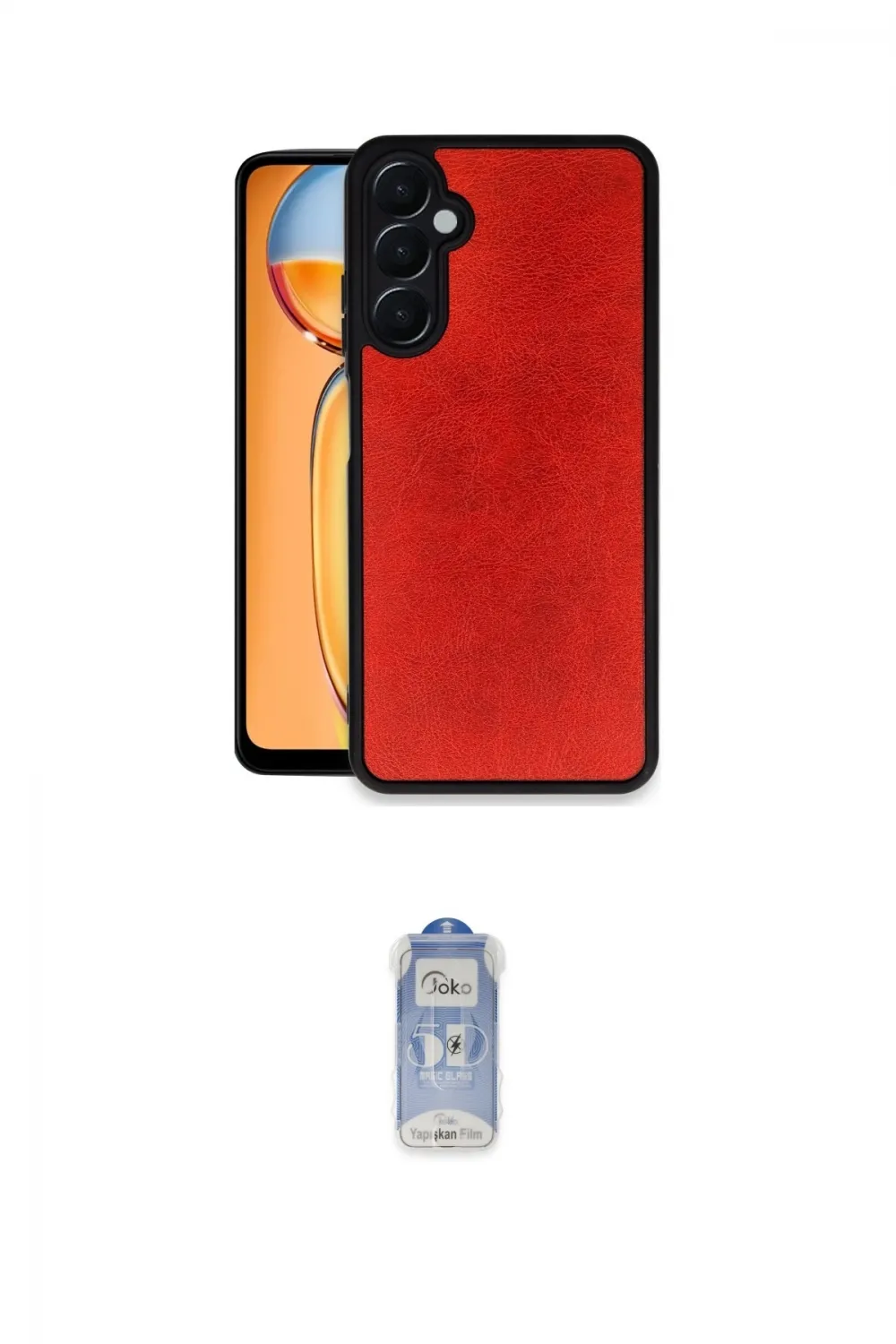 ieg™ Galaxy A05S Kılıf Kıvılcım Işık Serisi - Siyah Joko Magic 5D Cam