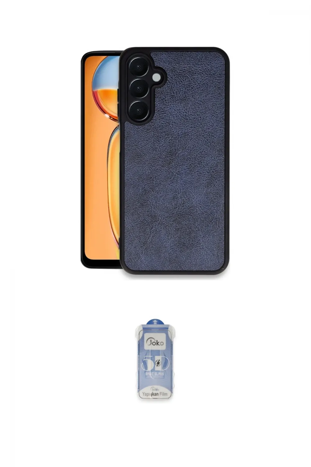 ieg™ Galaxy A05S Kılıf Kıvılcım Işık Serisi - Siyah Joko Magic 5D Cam