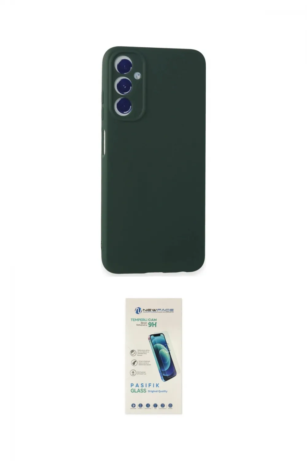 ieg™ Galaxy A05S Kılıf Kozmos Yansıma Özel Seri - Şeffaf Pasifik Cam Ekran Koruyucu