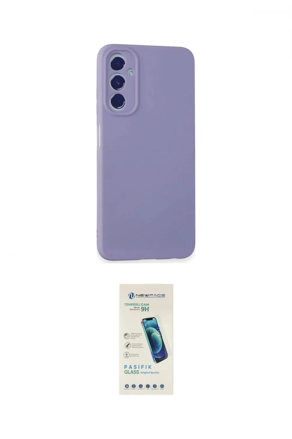 ieg™ Galaxy A05S Kılıf Kozmos Yansıma Özel Seri - Şeffaf Pasifik Cam Ekran Koruyucu
