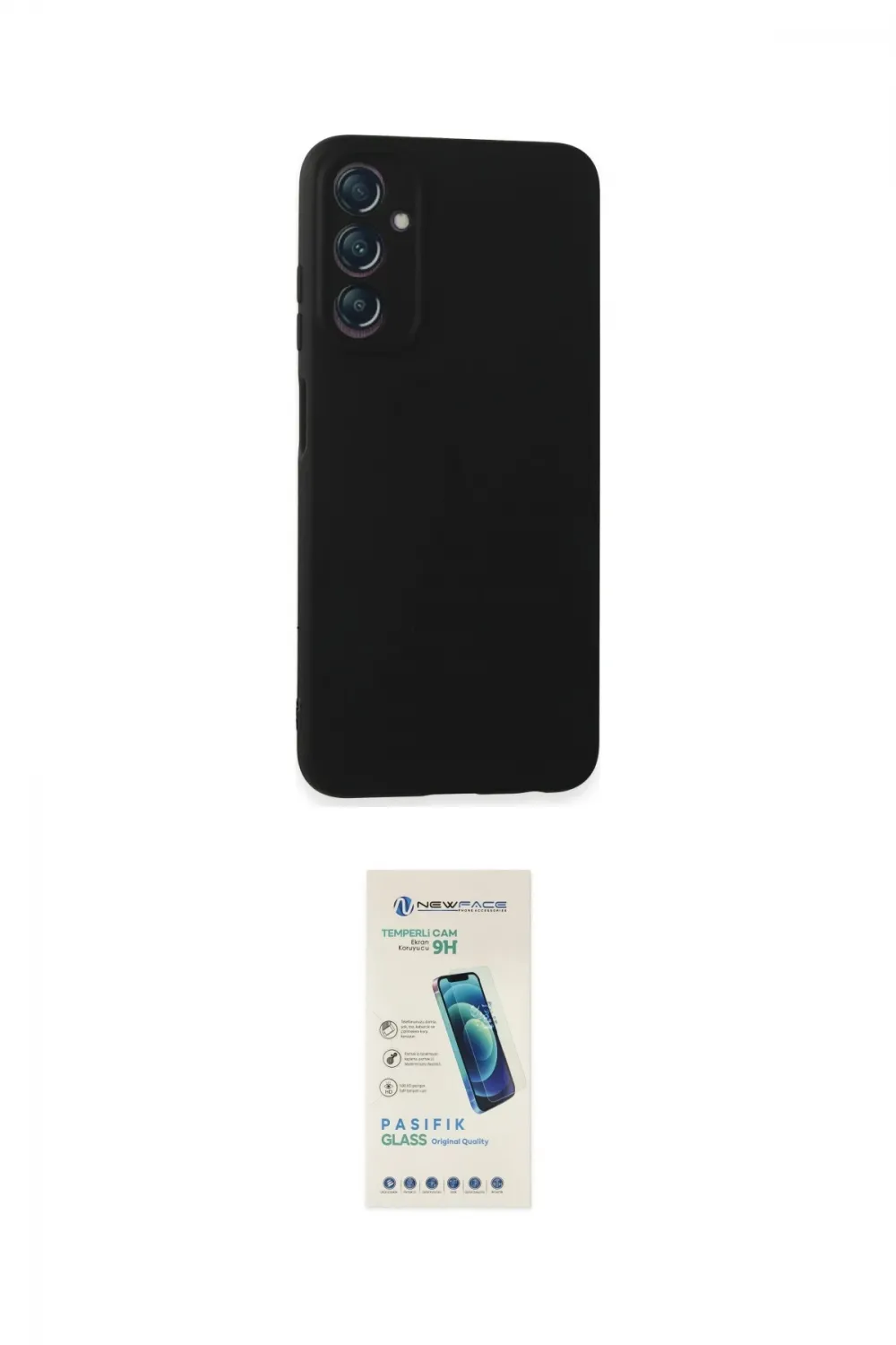 ieg™ Galaxy A05S Kılıf Kozmos Yansıma Özel Seri - Şeffaf Pasifik Cam Ekran Koruyucu