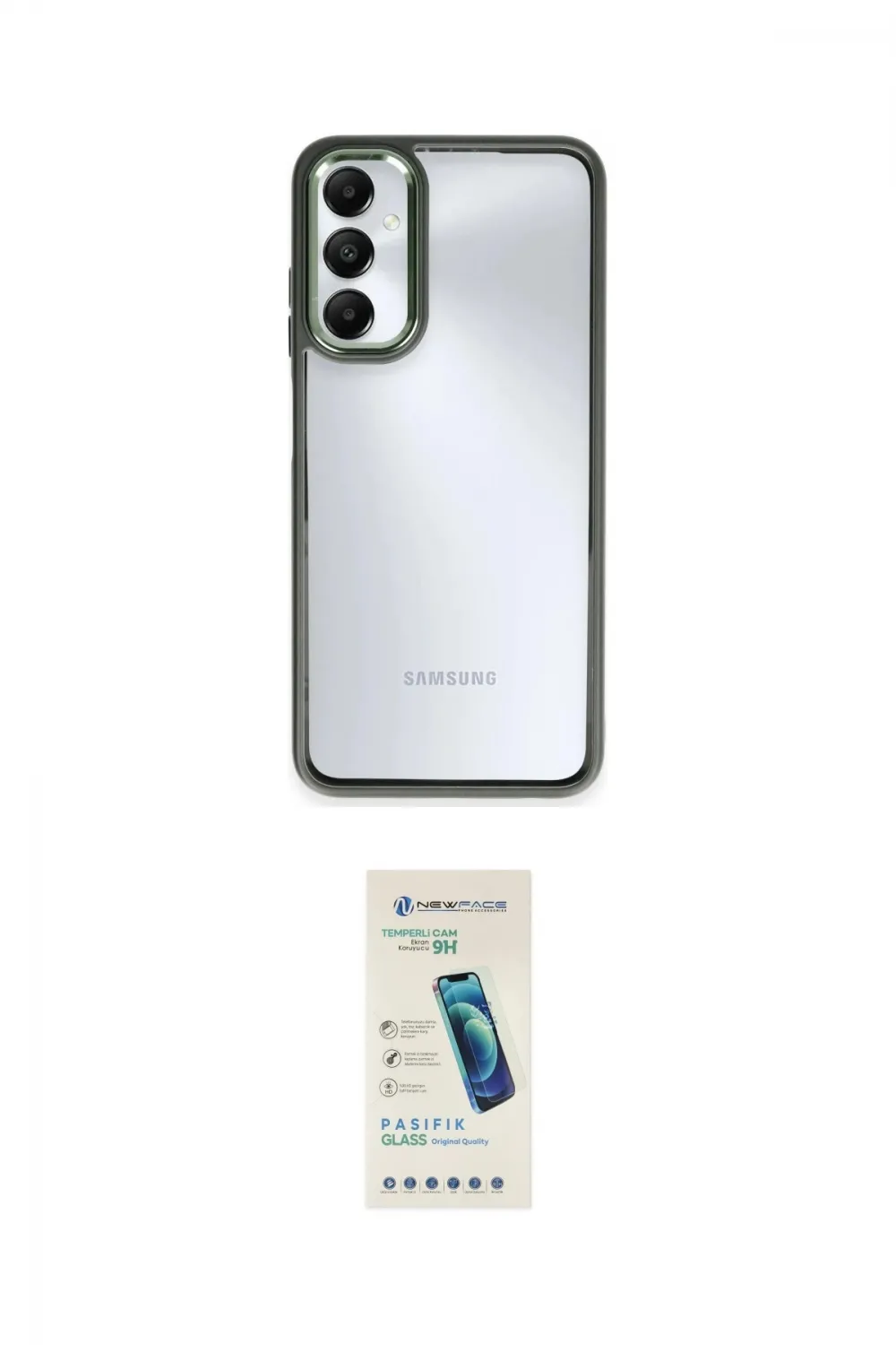 ieg™ Galaxy A05S Kılıf Nova Işık Serisi - Şeffaf Pasifik Cam Ekran Koruyucu