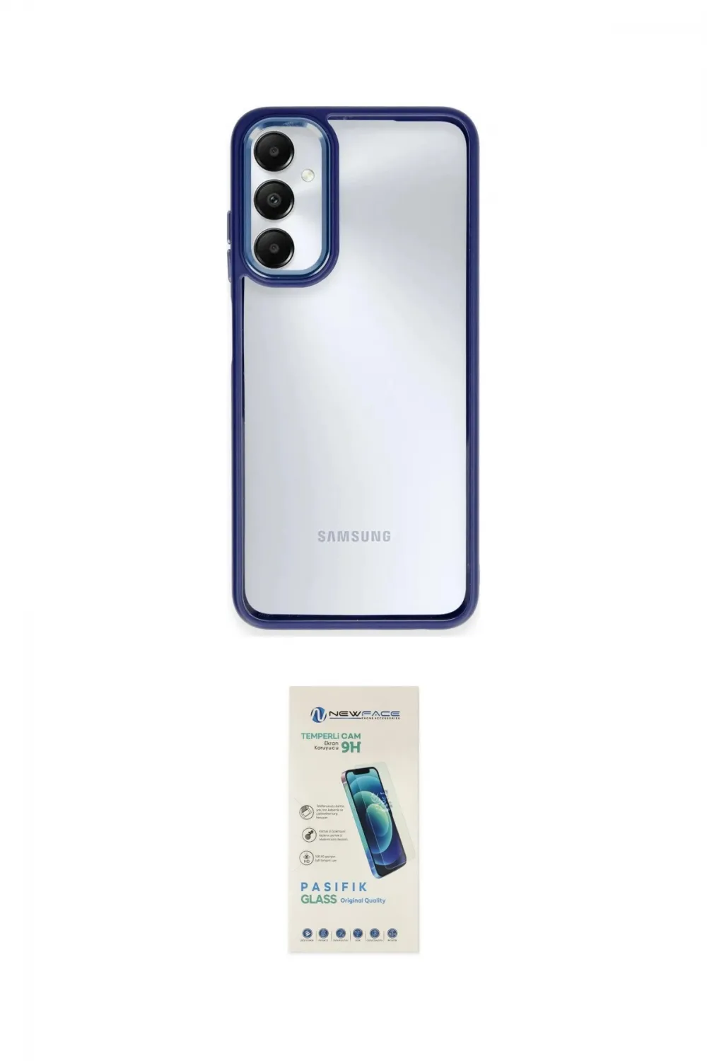 ieg™ Galaxy A05S Kılıf Nova Işık Serisi - Şeffaf Pasifik Cam Ekran Koruyucu