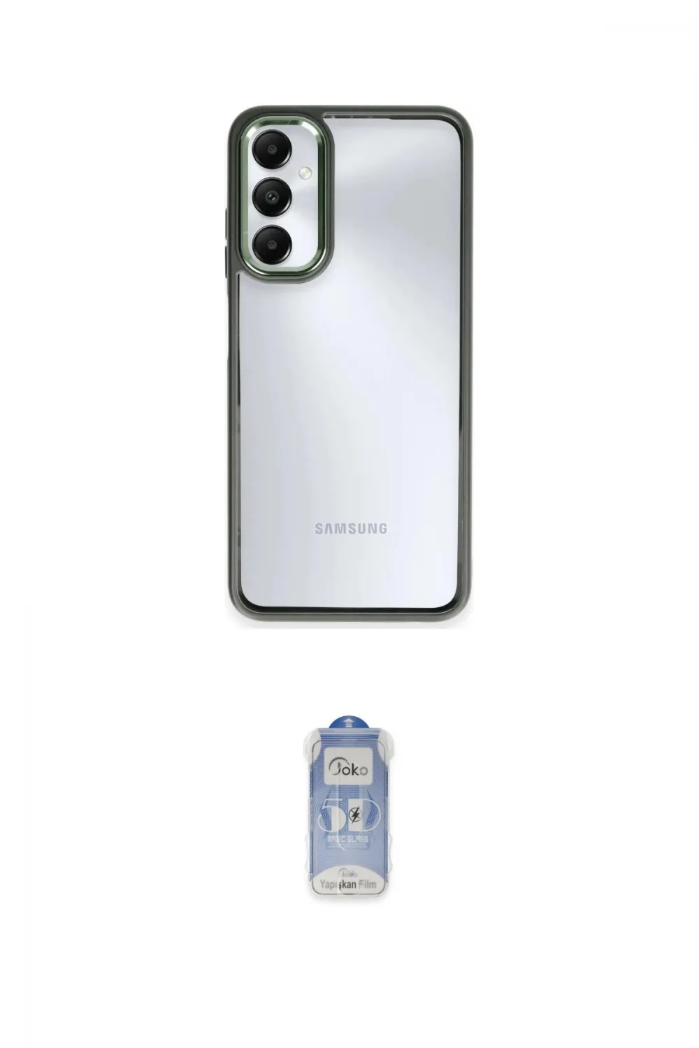 ieg™ Galaxy A05S Kılıf Nova Işık Serisi - Siyah Joko Magic 5D Cam