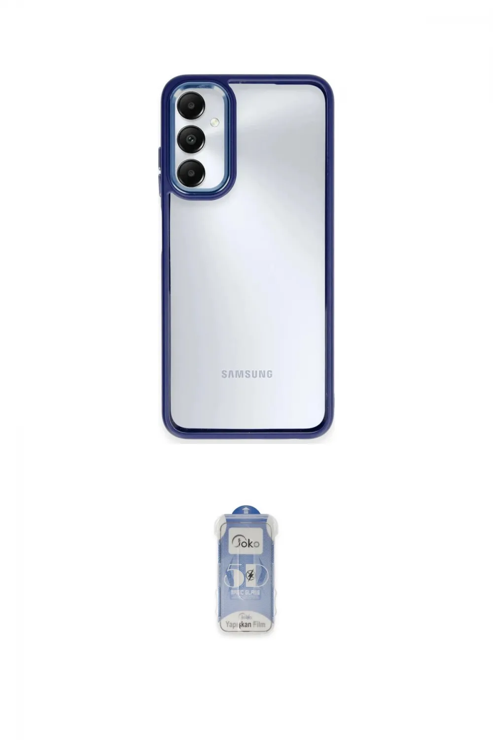 ieg™ Galaxy A05S Kılıf Nova Işık Serisi - Siyah Joko Magic 5D Cam