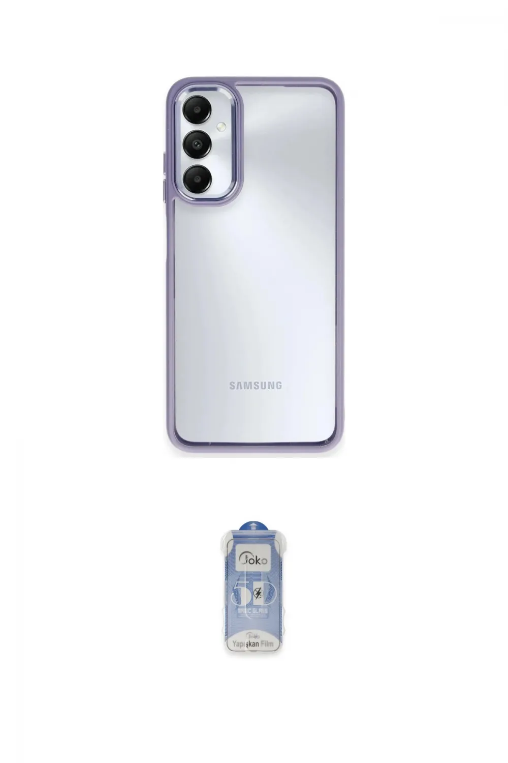 ieg™ Galaxy A05S Kılıf Nova Işık Serisi - Siyah Joko Magic 5D Cam