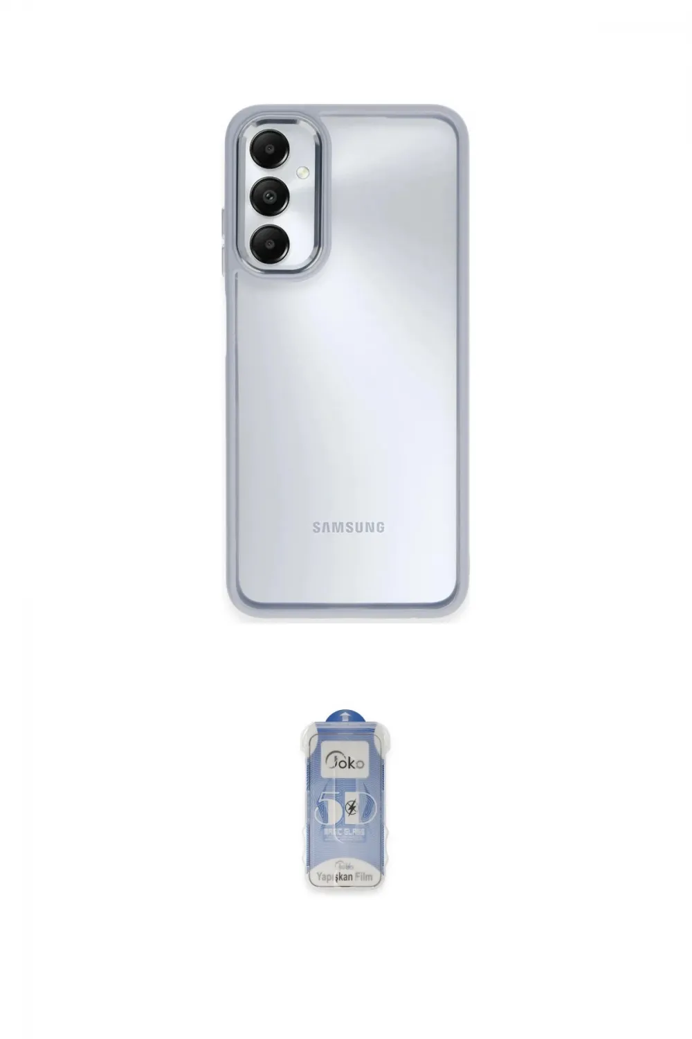 ieg™ Galaxy A05S Kılıf Nova Işık Serisi - Siyah Joko Magic 5D Cam