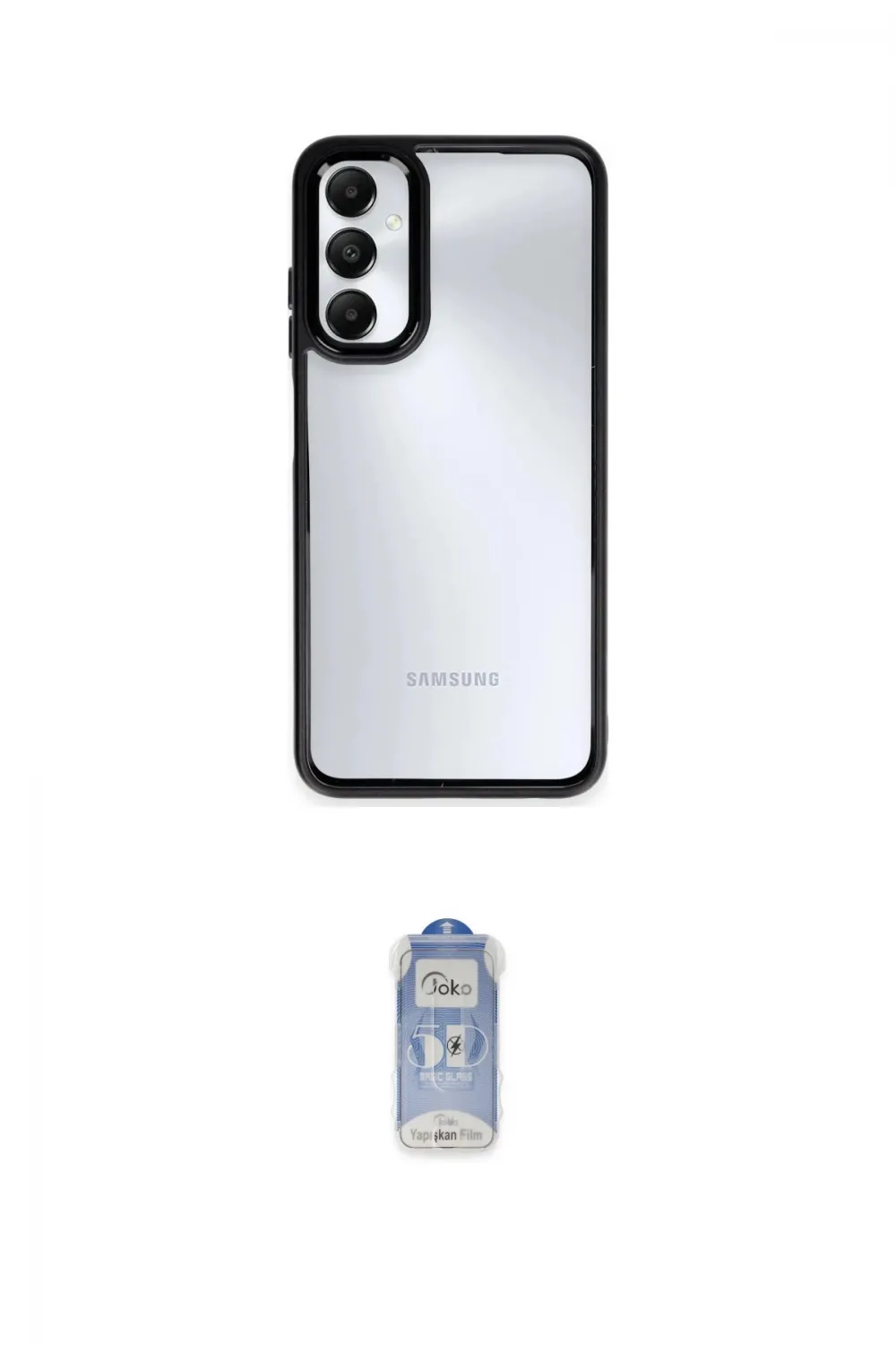ieg™ Galaxy A05S Kılıf Nova Işık Serisi - Siyah Joko Magic 5D Cam