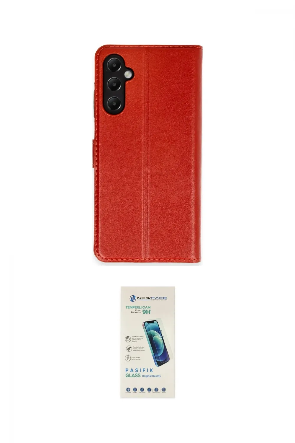 ieg™ Galaxy A05S Kılıf Siluet Işık Serisi - Şeffaf Pasifik Cam Ekran Koruyucu