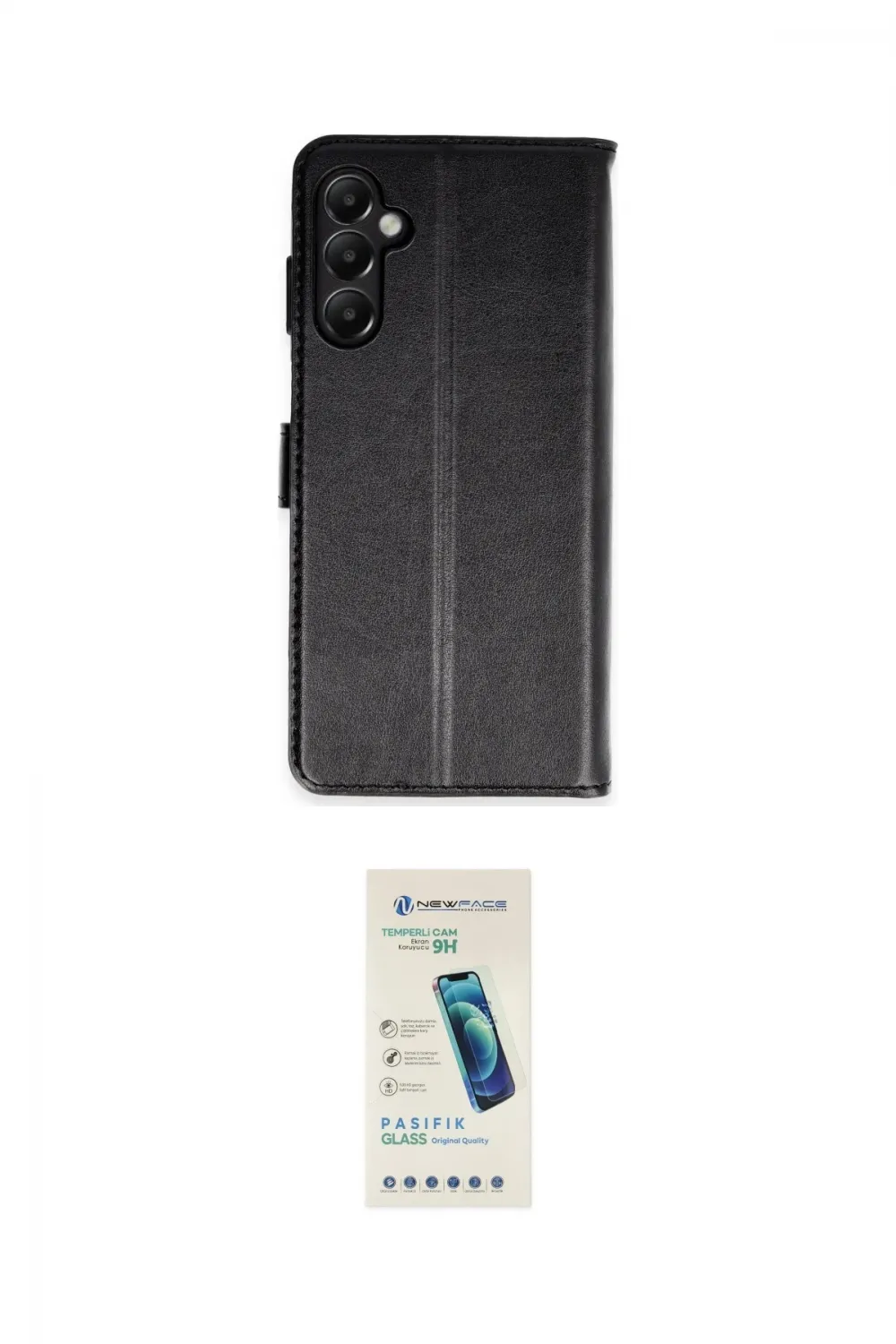 ieg™ Galaxy A05S Kılıf Siluet Işık Serisi - Şeffaf Pasifik Cam Ekran Koruyucu