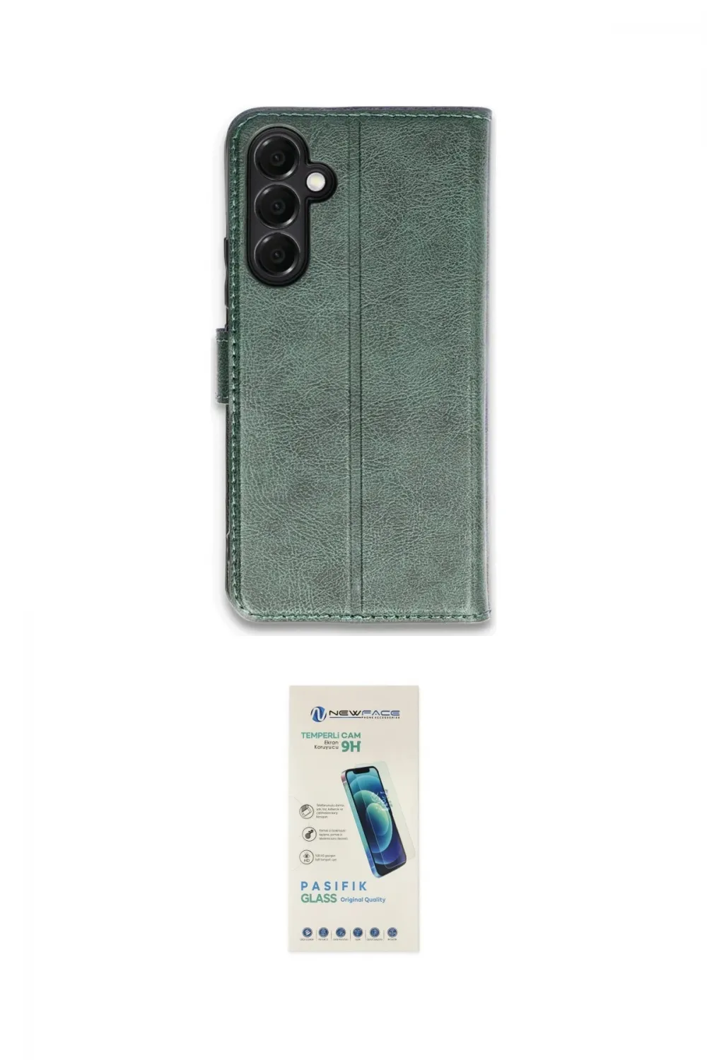 ieg™ Galaxy A05S Kılıf Siluet Işık Serisi - Şeffaf Pasifik Cam Ekran Koruyucu