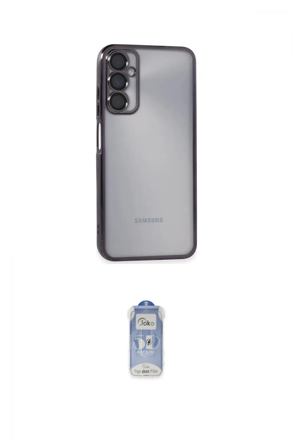ieg™ Galaxy A05S Kılıf Vadi Minimal - Siyah Joko Magic 5D Cam