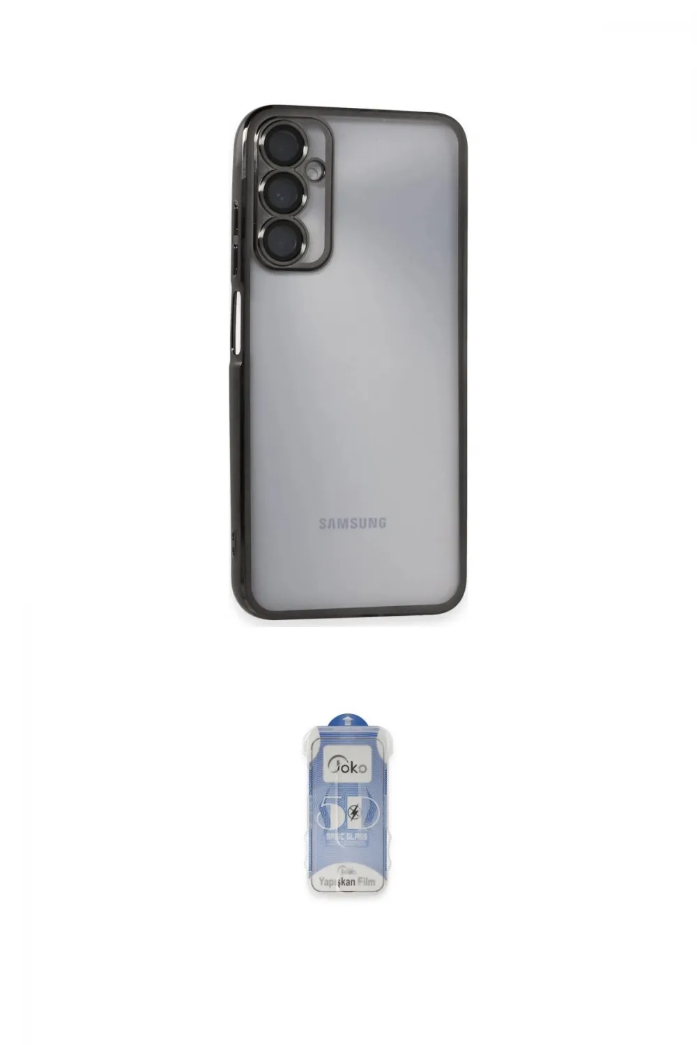 ieg™ Galaxy A05S Kılıf Vadi Minimal - Siyah Joko Magic 5D Cam