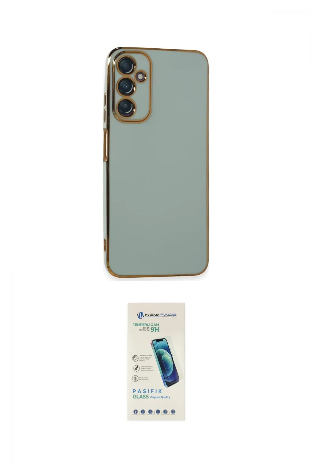 ieg™ Galaxy A05S Kılıf Yankı Serisi - Şeffaf Pasifik Cam Ekran Koruyucu