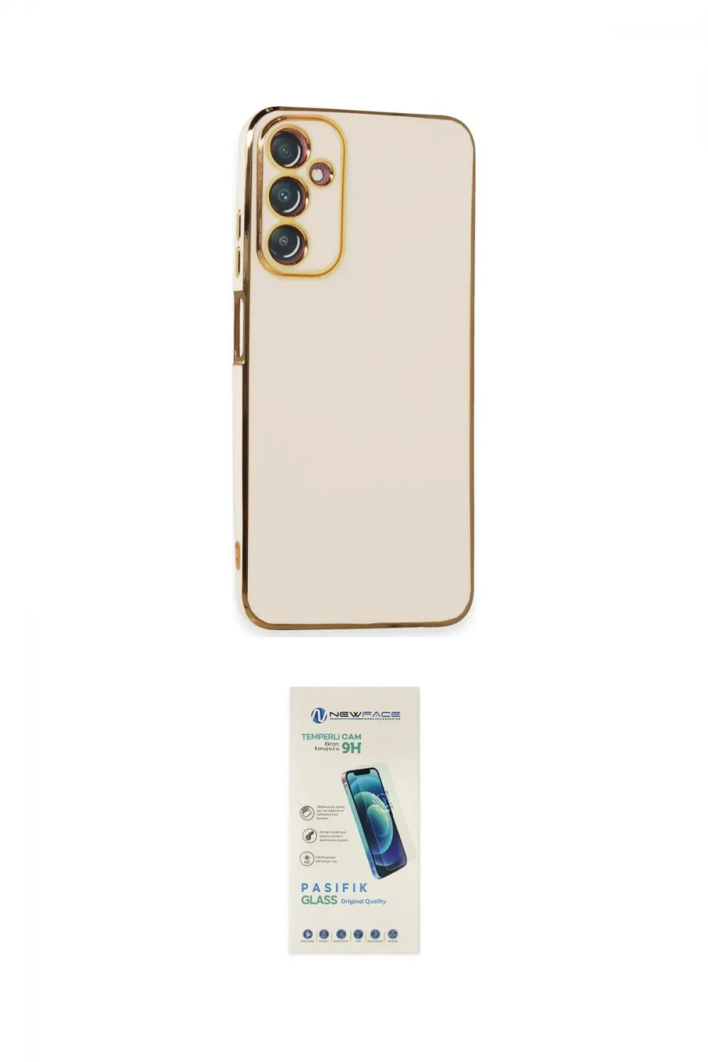 ieg™ Galaxy A05S Kılıf Yankı Serisi - Şeffaf Pasifik Cam Ekran Koruyucu