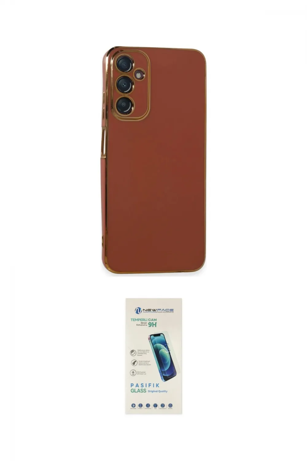 ieg™ Galaxy A05S Kılıf Yankı Serisi - Şeffaf Pasifik Cam Ekran Koruyucu