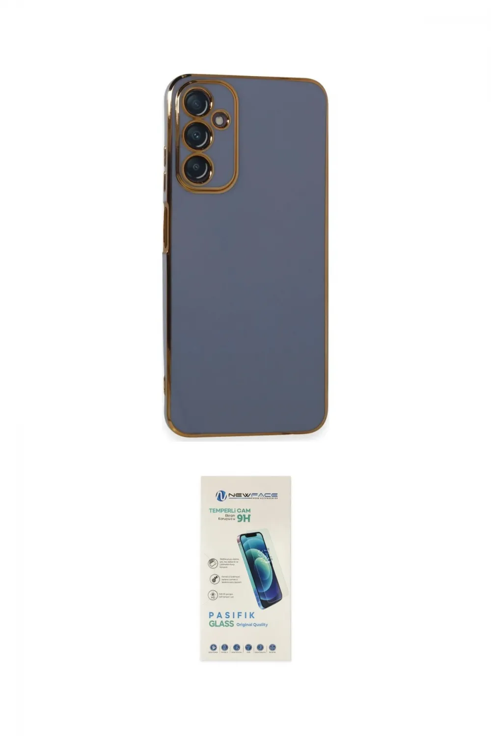ieg™ Galaxy A05S Kılıf Yankı Serisi - Şeffaf Pasifik Cam Ekran Koruyucu