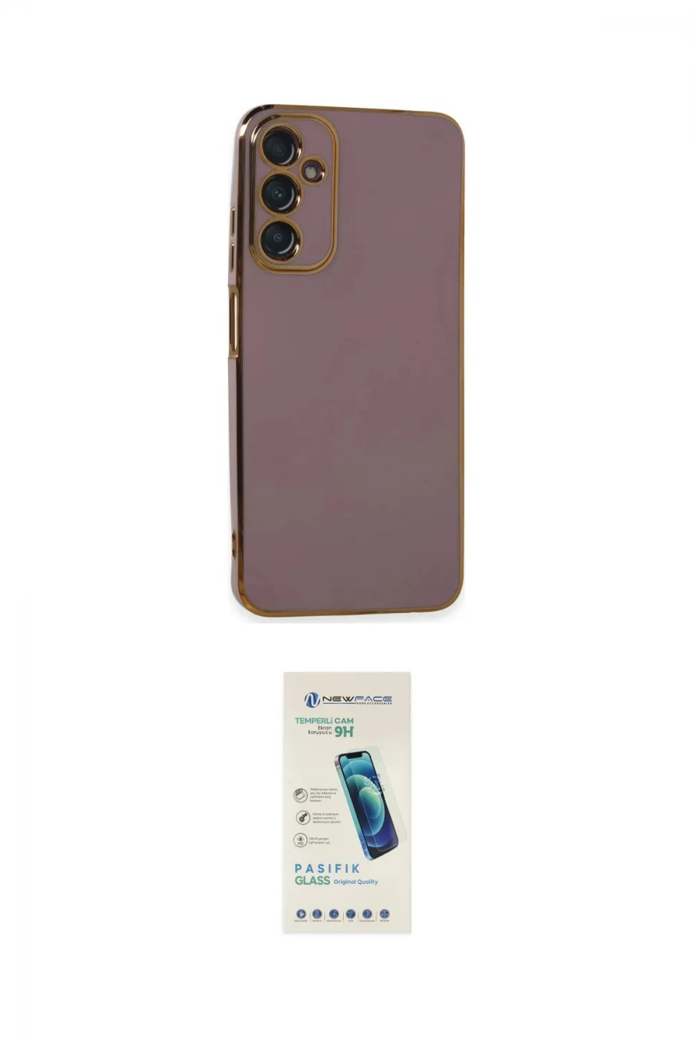 ieg™ Galaxy A05S Kılıf Yankı Serisi - Şeffaf Pasifik Cam Ekran Koruyucu