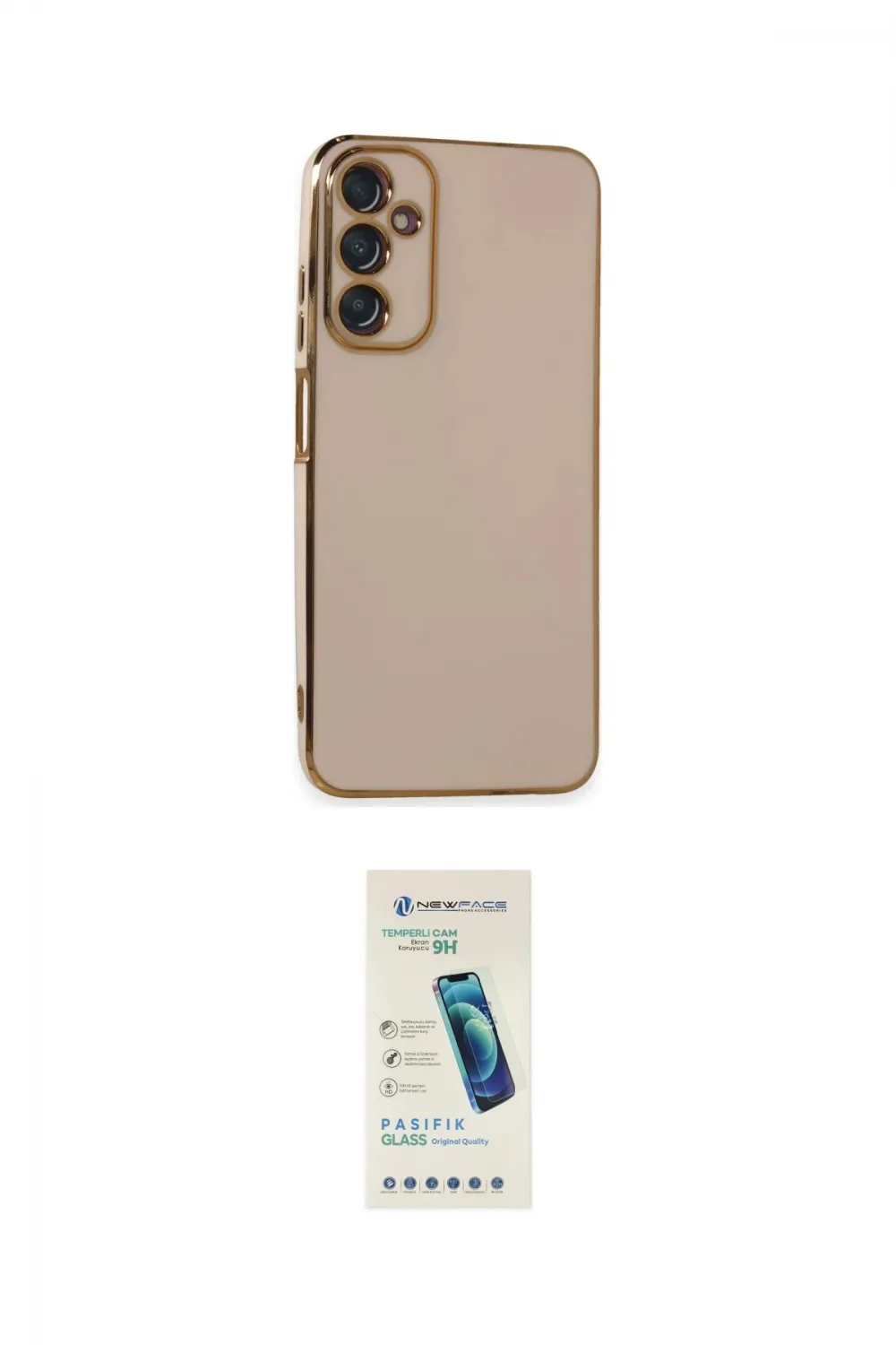 ieg™ Galaxy A05S Kılıf Yankı Serisi - Şeffaf Pasifik Cam Ekran Koruyucu