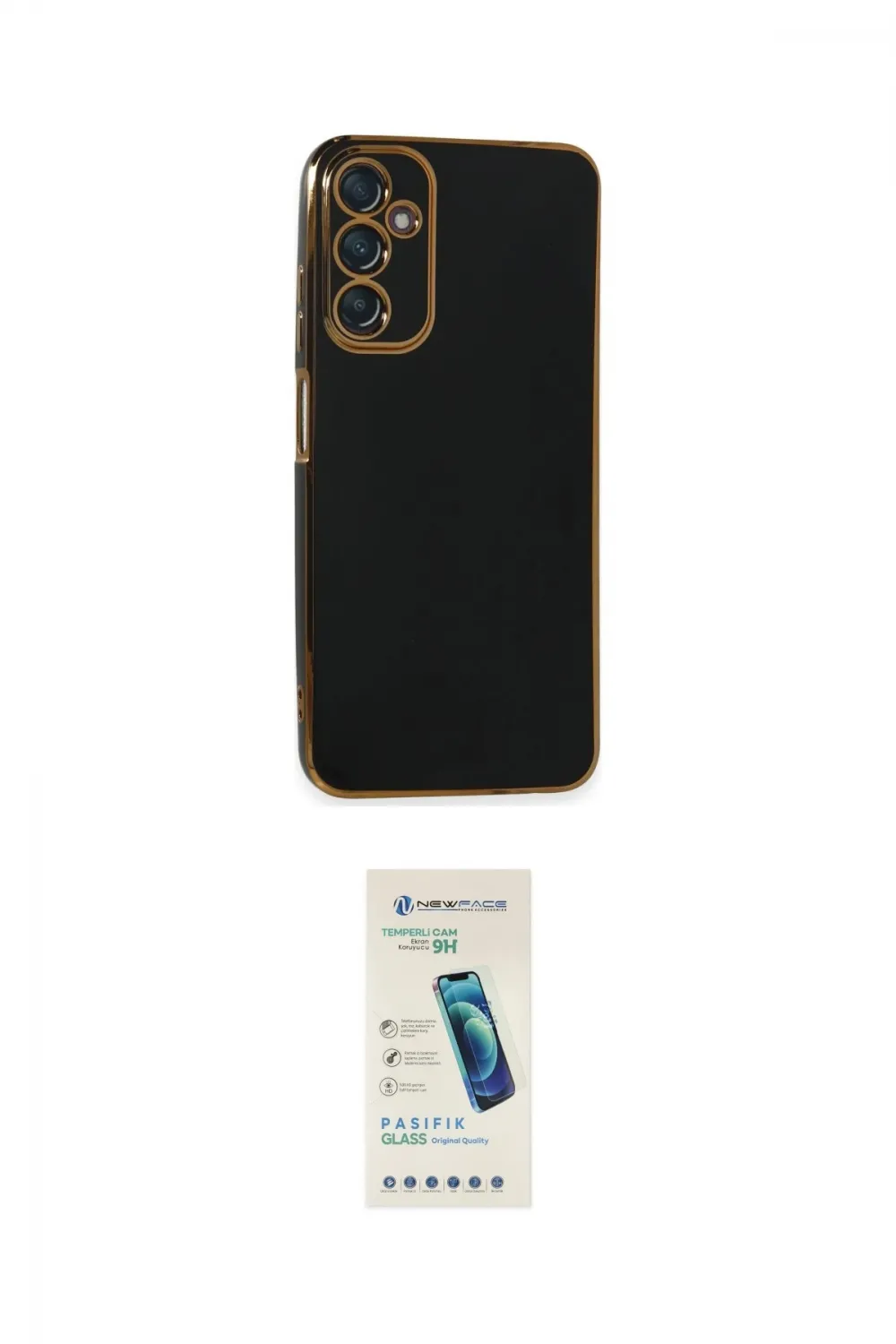 ieg™ Galaxy A05S Kılıf Yankı Serisi - Şeffaf Pasifik Cam Ekran Koruyucu