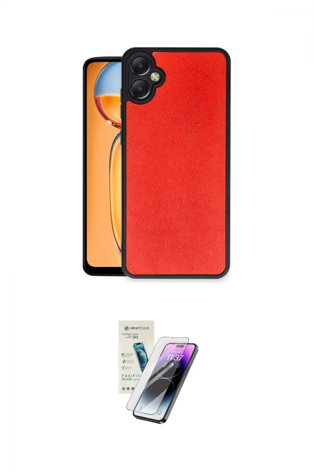 ieg™ Galaxy A06 Kılıf Kıvılcım Işık Serisi - Şeffaf Pasifik Cam Ekran Koruyucu
