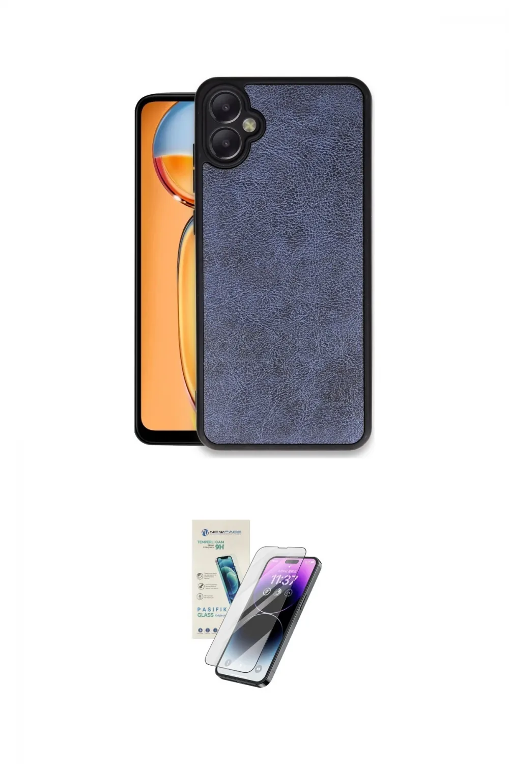 ieg™ Galaxy A06 Kılıf Kıvılcım Işık Serisi - Şeffaf Pasifik Cam Ekran Koruyucu