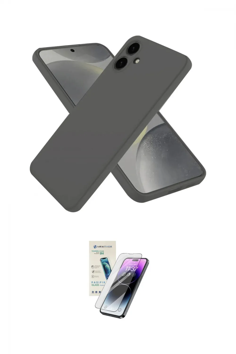 ieg™ Galaxy A06 Kılıf Kozmos Yansıma Özel Seri - Şeffaf Pasifik Cam Ekran Koruyucu