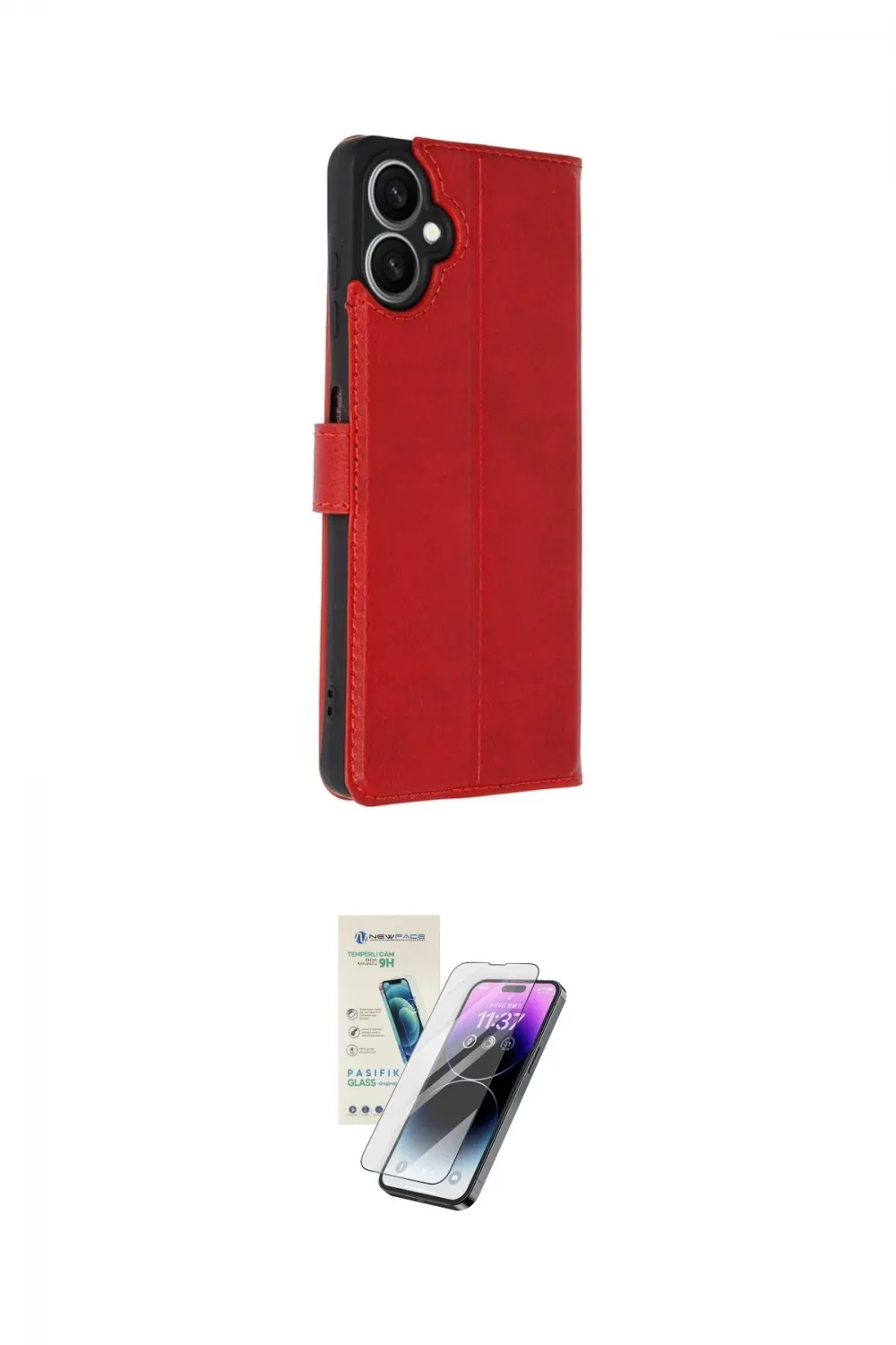 ieg™ Galaxy A06 Kılıf Siluet Işık Serisi - Şeffaf Pasifik Cam Ekran Koruyucu