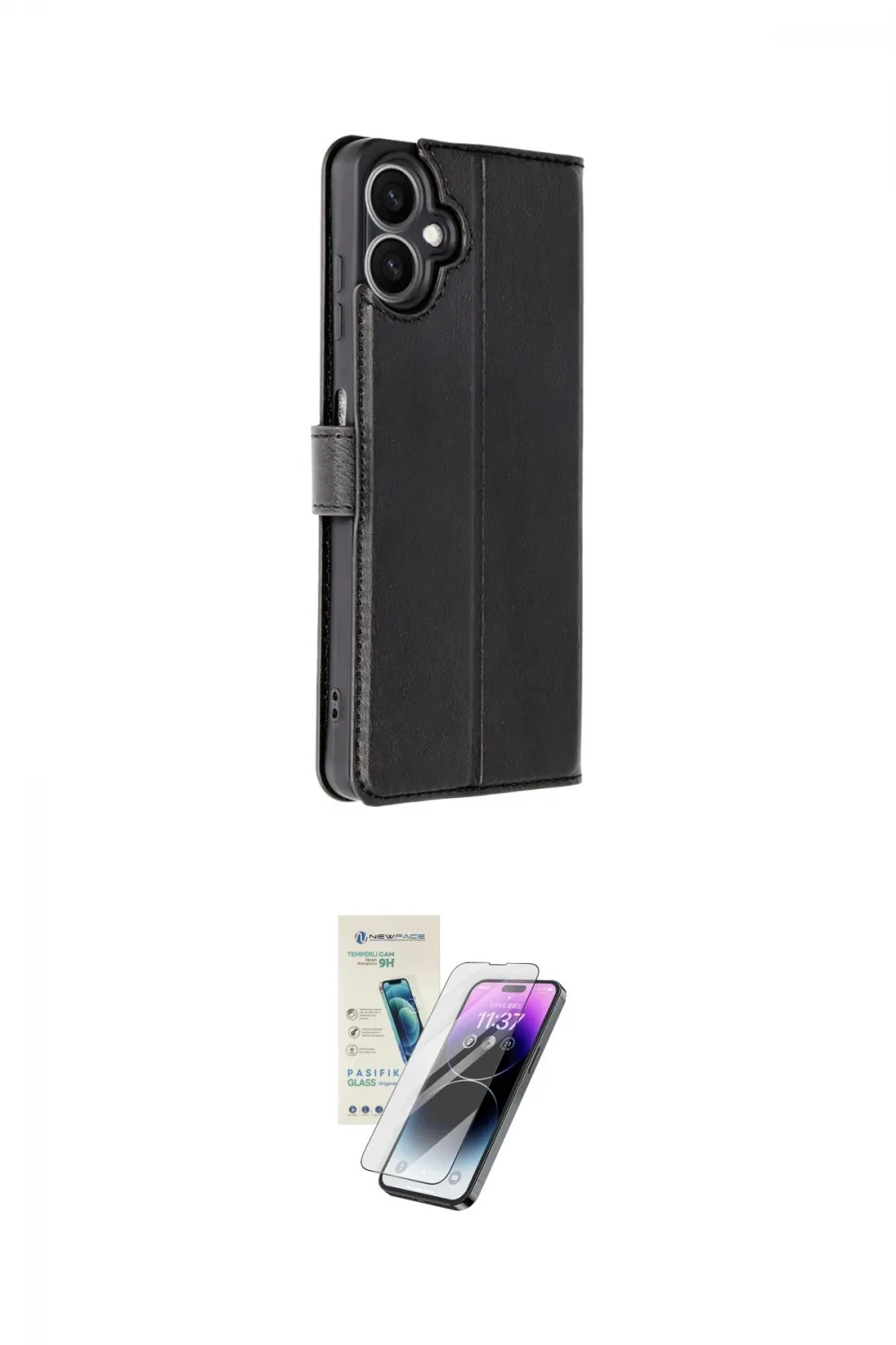 ieg™ Galaxy A06 Kılıf Siluet Işık Serisi - Şeffaf Pasifik Cam Ekran Koruyucu