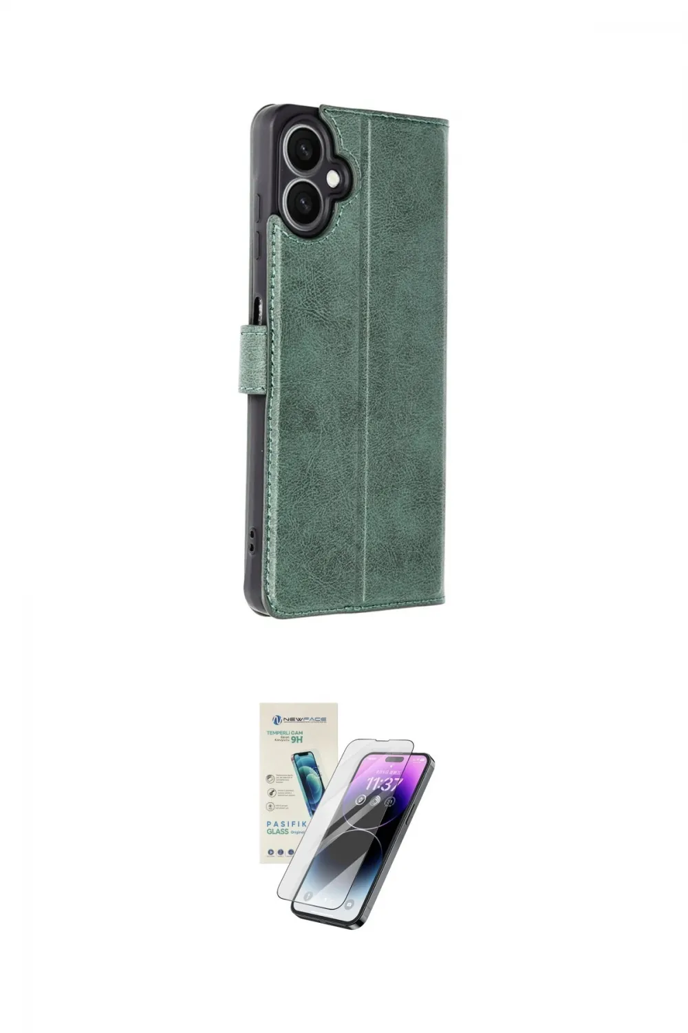 ieg™ Galaxy A06 Kılıf Siluet Işık Serisi - Şeffaf Pasifik Cam Ekran Koruyucu