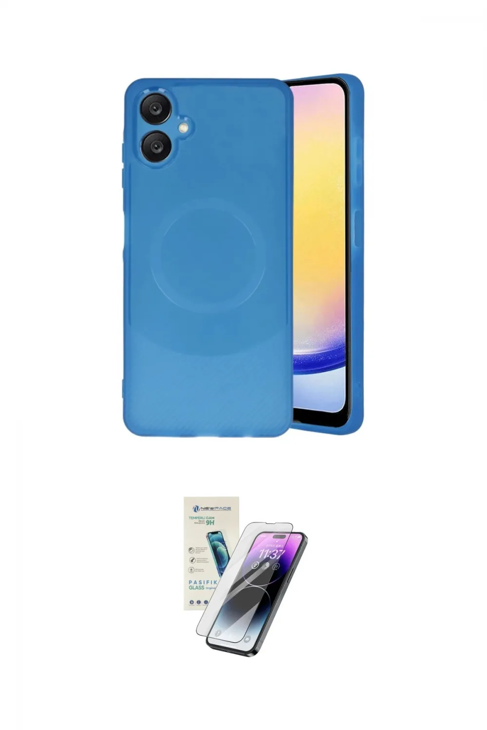 ieg™ Galaxy A06 Kılıf Ufuk Serisi - Şeffaf Pasifik Cam Ekran Koruyucu