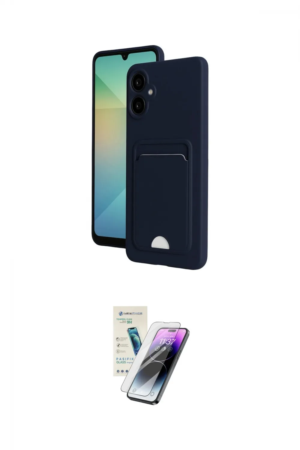 ieg™ Galaxy A06 Kılıf Vadi Çizgi Prime - Şeffaf Pasifik Cam Ekran Koruyucu