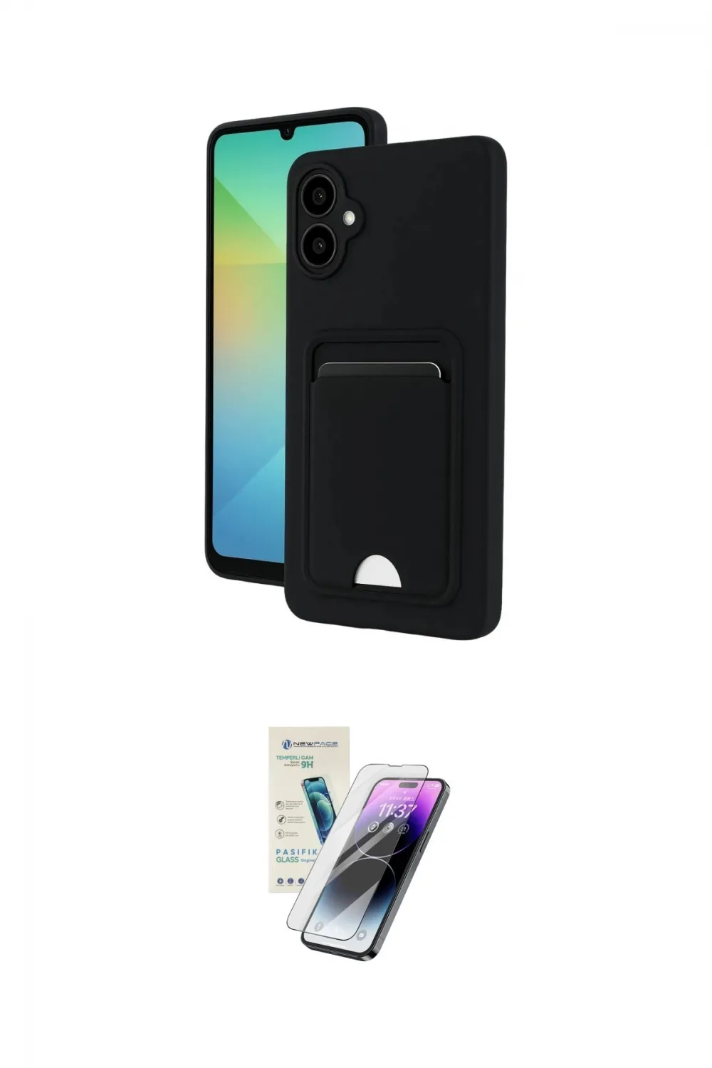 ieg™ Galaxy A06 Kılıf Vadi Çizgi Prime - Şeffaf Pasifik Cam Ekran Koruyucu